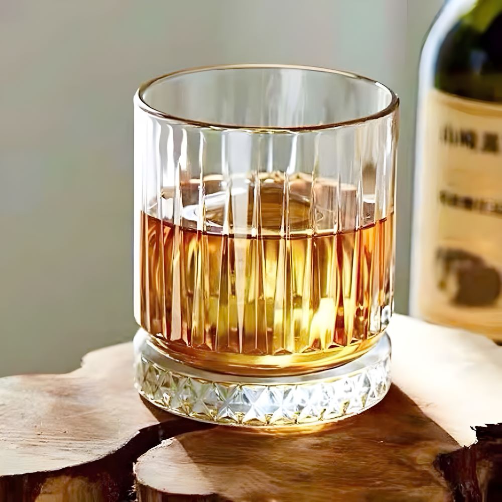 Bộ 6 ly thắt đáy kim cương vàng 340ml KB103-2FR