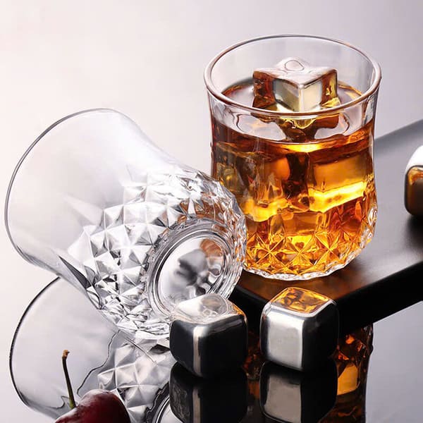 Bộ 6 ly thuỷ tinh Deli Whisky vân kim cương 220ml KB048-2