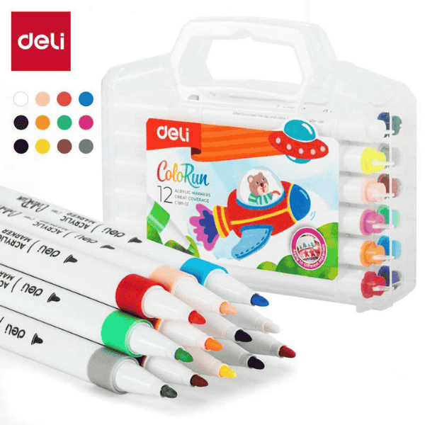 Hộp 12 cây bút màu Marker Acrylic ColoRun EC189-12