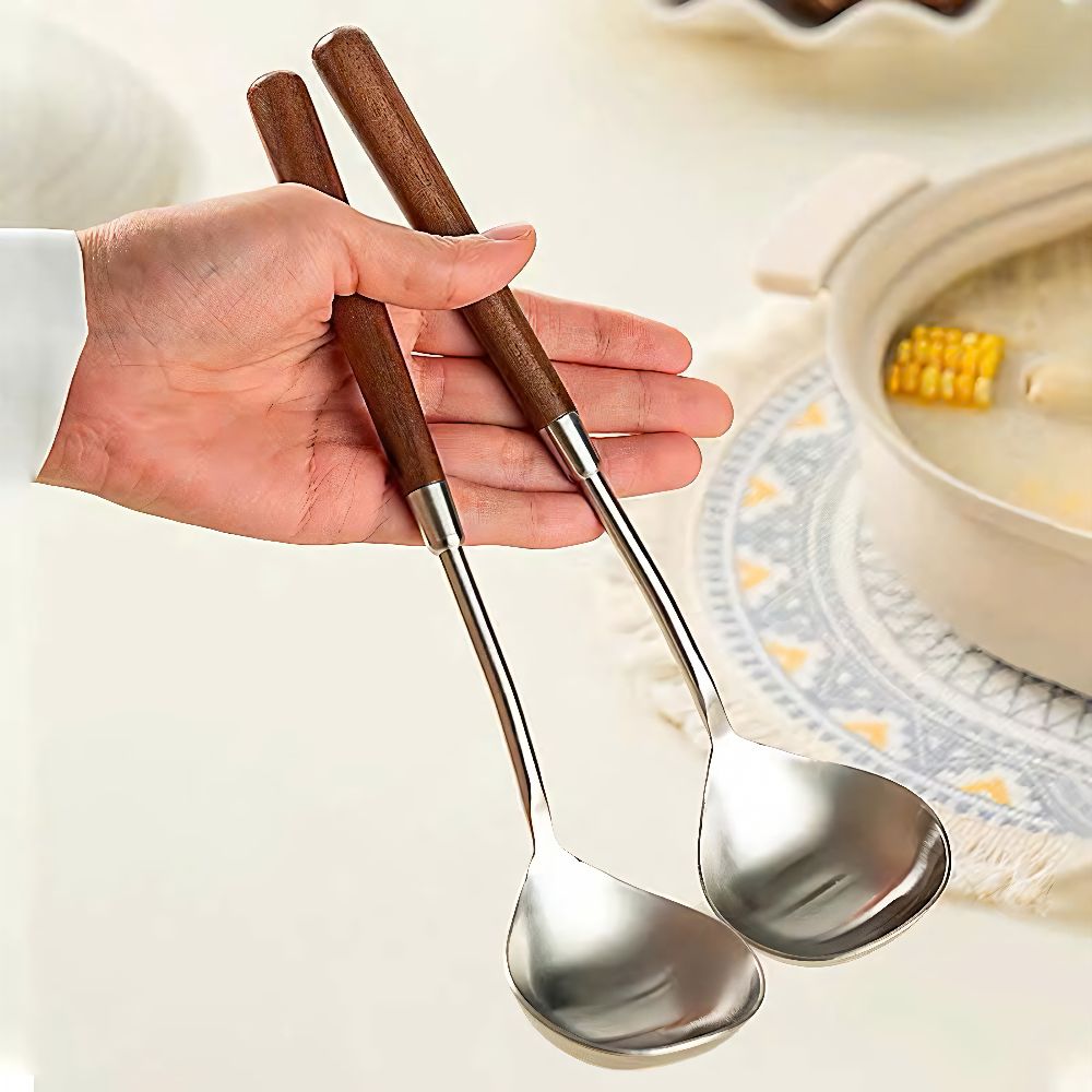 Bộ vá múc + xẻng chiên xào inox