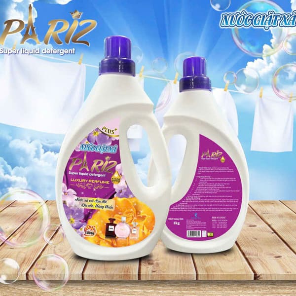Nước giặt xả Pariz hương nước hoa can 1 lít