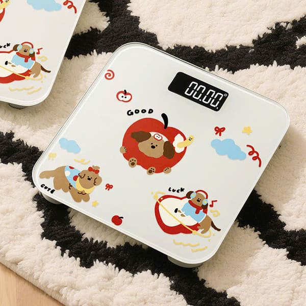 Cân điện tử sức khoẻ họa tiết hình hoạt dễ thương