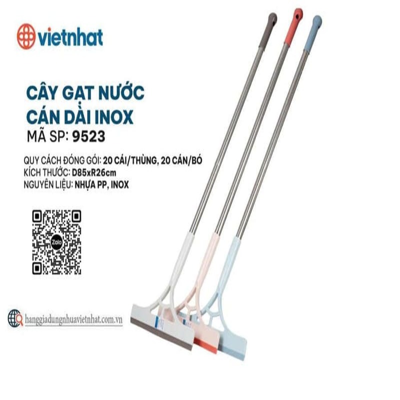 Cây gạt nước cán inox Việt Nhật 9523