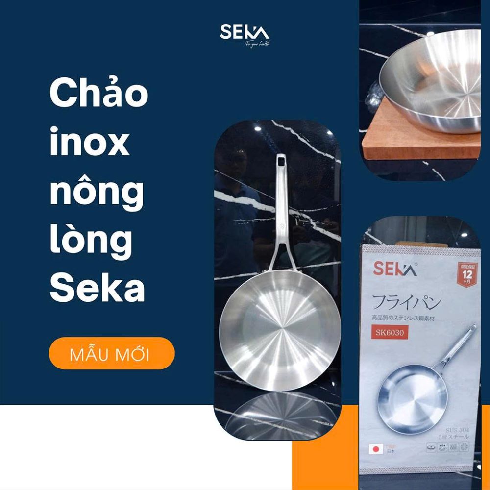 Chảo lòng nông seka SK6030 - size 16cm