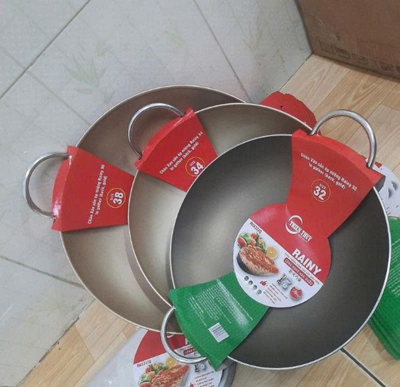 Chảo xào chống dính 2 quai Rainy to gather size 24cm