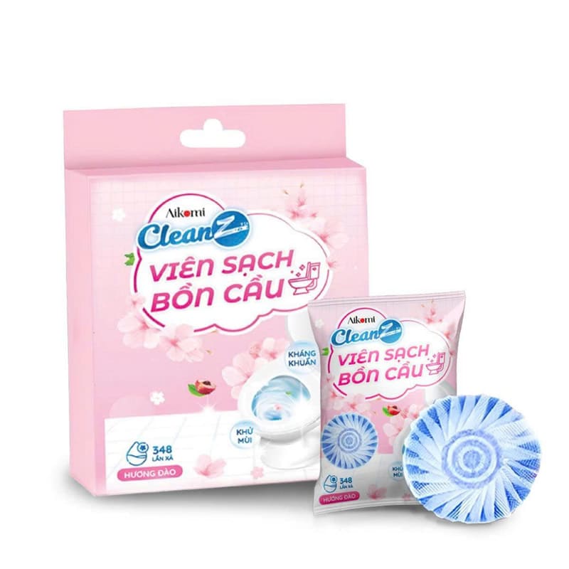 Hộp 4 viên thả sạch bồn cầu CleanZ sạch khuẩn thơm mát 200g