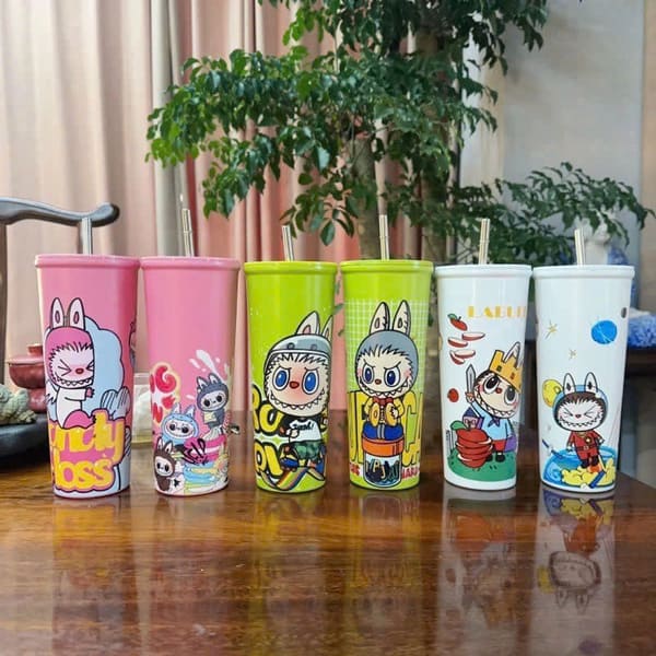 Cốc giữ nhiệt inox hoạ tiết Labubu 750ml