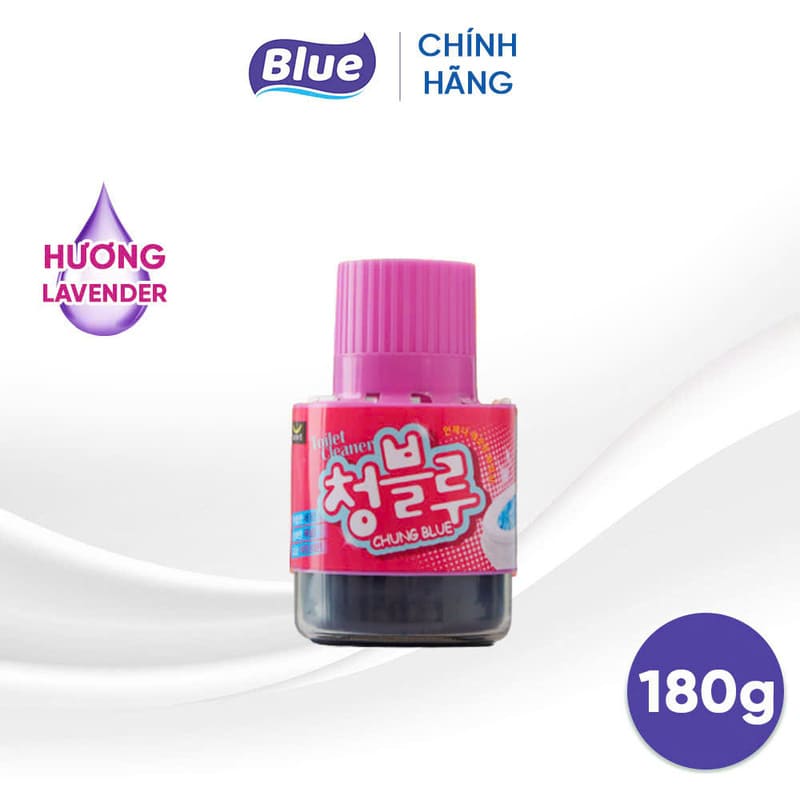 Cốc thả bồn cầu hương hoa Hàn Quốc Chung Blue 180g
