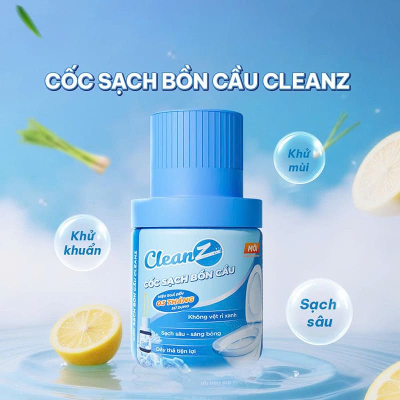 Cốc thả bồn cầu CleanZ kháng khuẩn khử mùi 180g