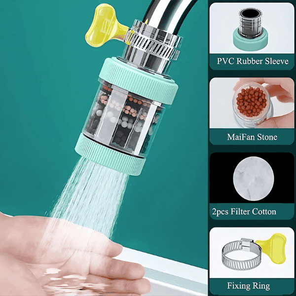 Đầu lọc nước trực tiếp tại vòi 6 tầng xoay 360 độ