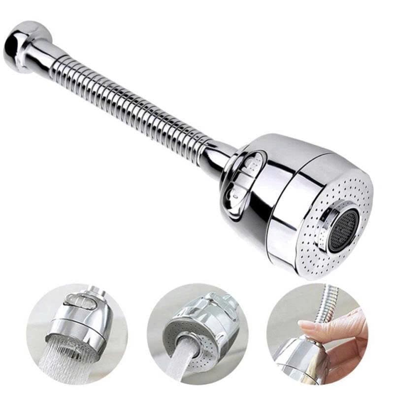 Đầu vòi tăng áp rửa chén inox cao cấp xoay 360 độ