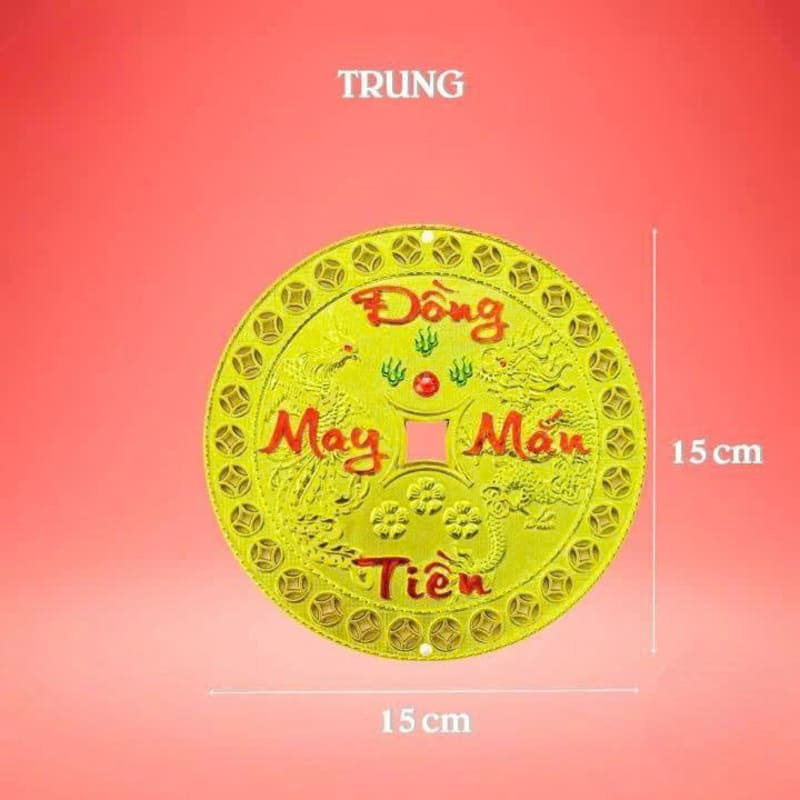 Dây đồng tiền treo trang trí tết 1T8