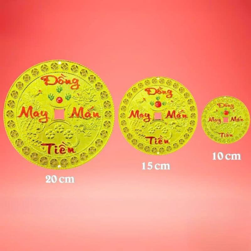 Dây đồng tiền treo trang trí tết 1T2