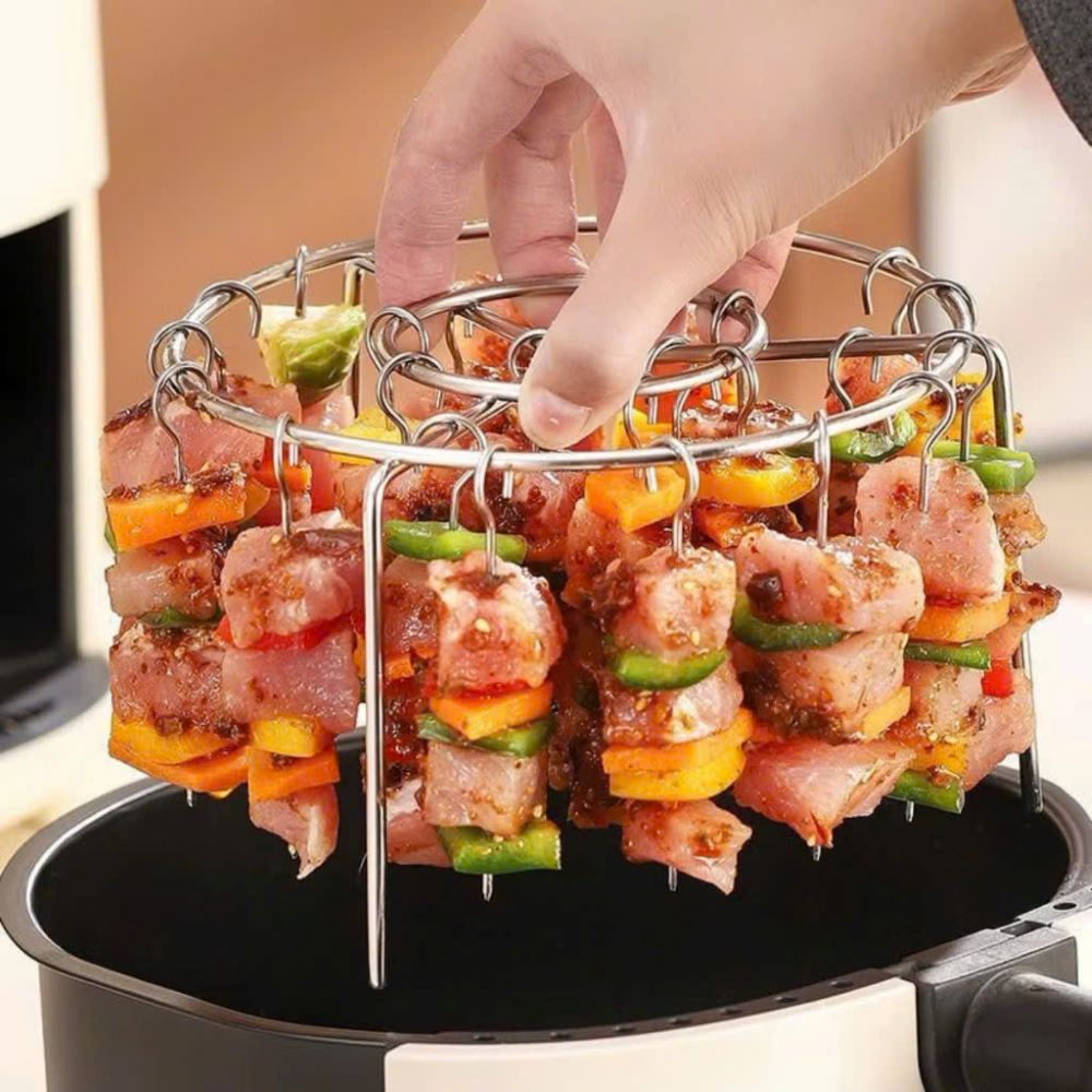 Dụng cụ xiên thịt nướng tiện dụng cho nồi chiên không dầu