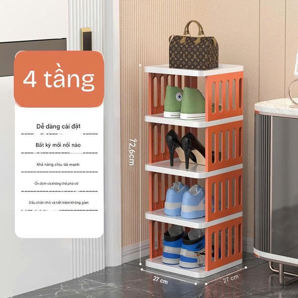 Kệ sọc để giày dép đa năng 4 tầng tiện lợi