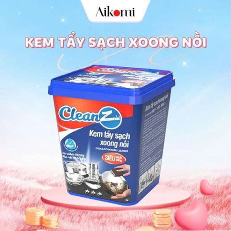 Kem tẩy sạch xoong nồi CLEANZ hủ 500g