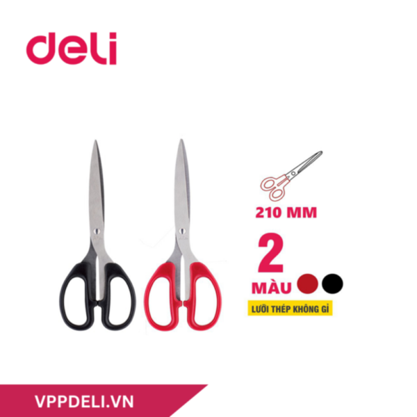 Kéo văn phòng Deli cao cấp 21cm E6010