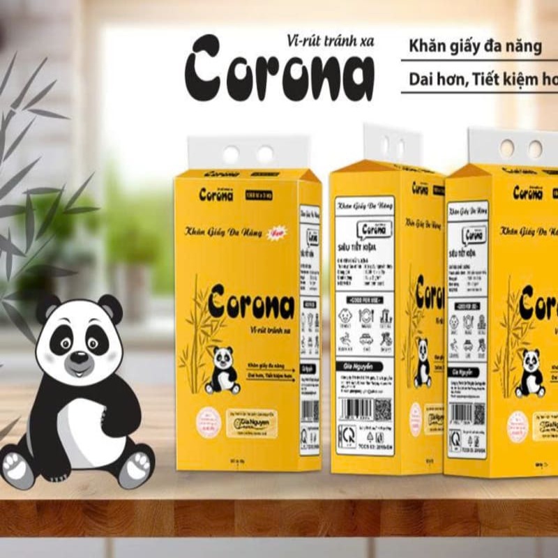 Khăn giấy rút treo tường đa năng Corona 1500 tờ