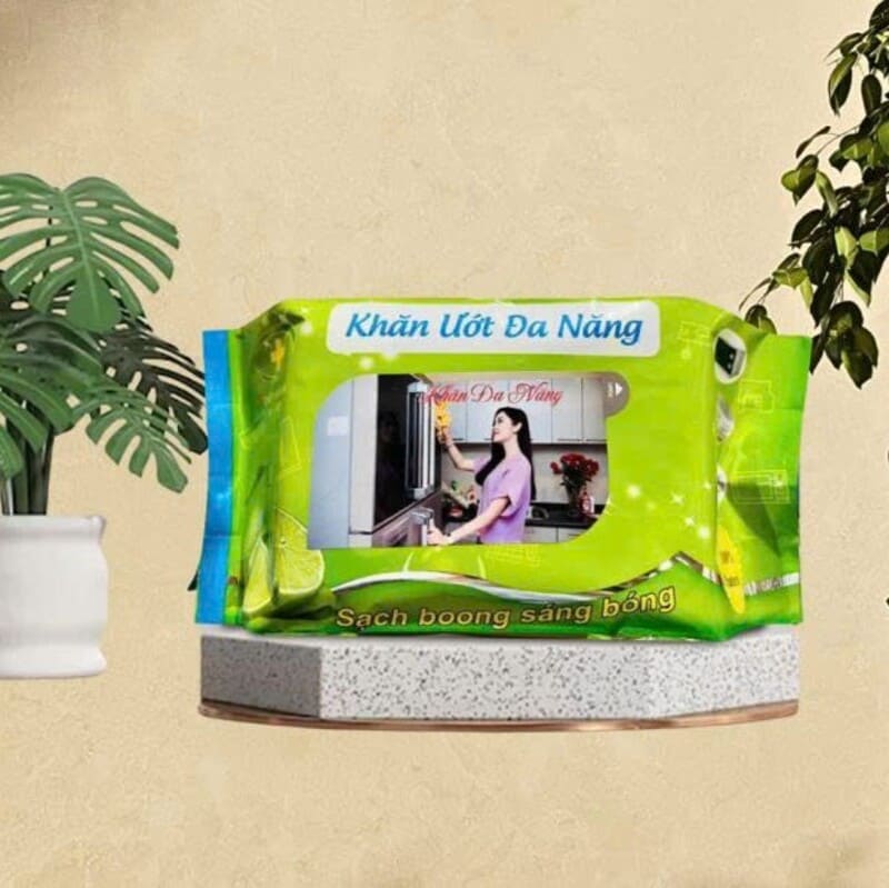 Khăn ướt lau bếp đa năng siêu sạch Bebewin 50 tờ