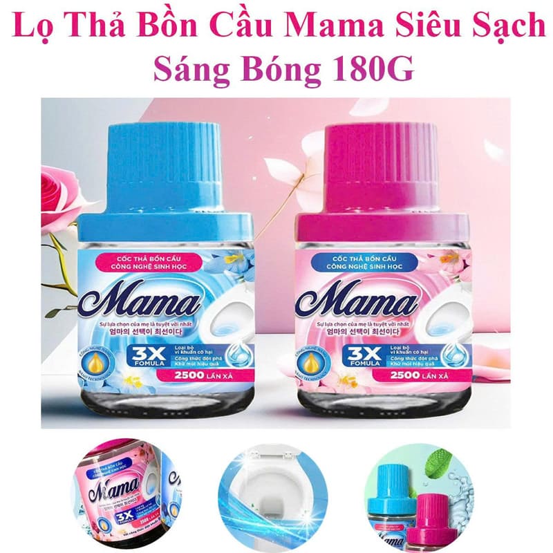 Lọ thả bồn cầu Mama siêu sạch, sáng bóng 180g
