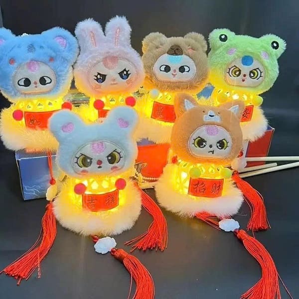 Lồng đèn trung thu giỏ thú bông Baby Three