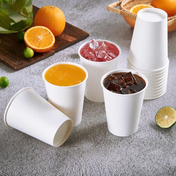 Set 50 cốc giấy chịu nhiệt dùng 1 lần 180ml Tahufa