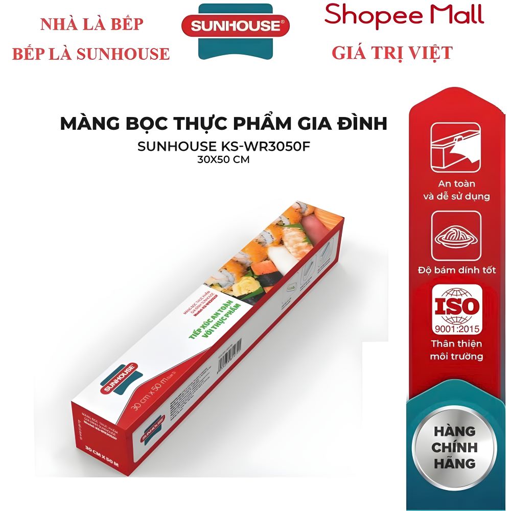 Màng bọc thực phẩm gia đình Sunhouse KS-WR3050F