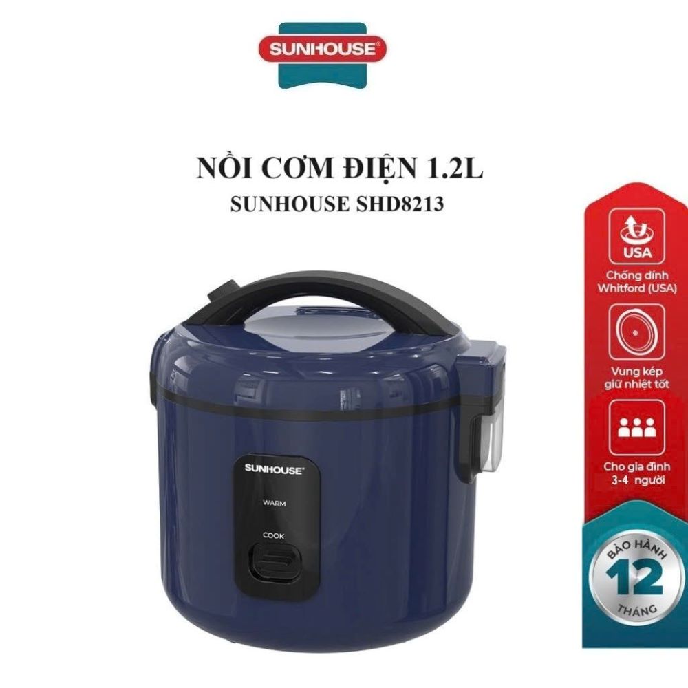 Nồi cơm điện 1.2L Sunhouse SHD8213