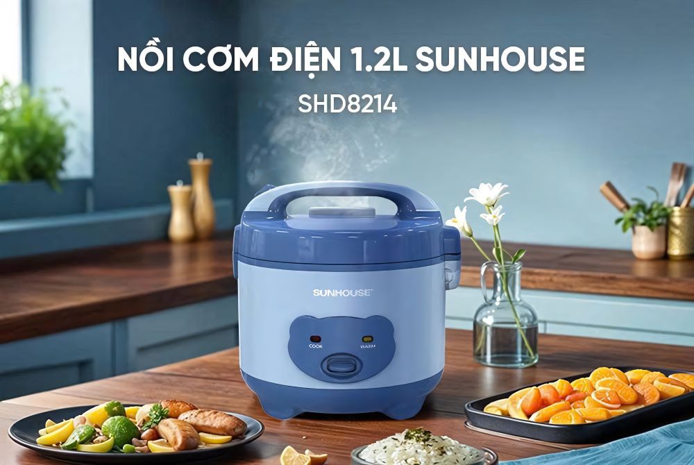Nồi cơm điện 1.2L Sunhouse SHD8214