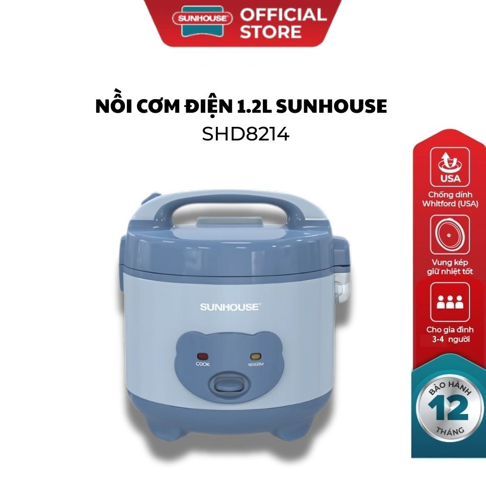 Nồi cơm điện 1.2L Sunhouse SHD8214
