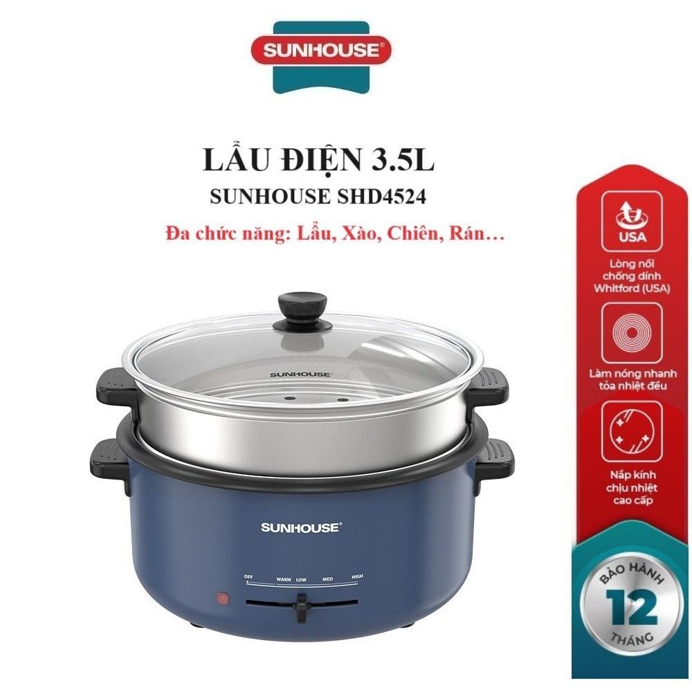 Lẩu điện 3.5L Sunhouse SHD4524