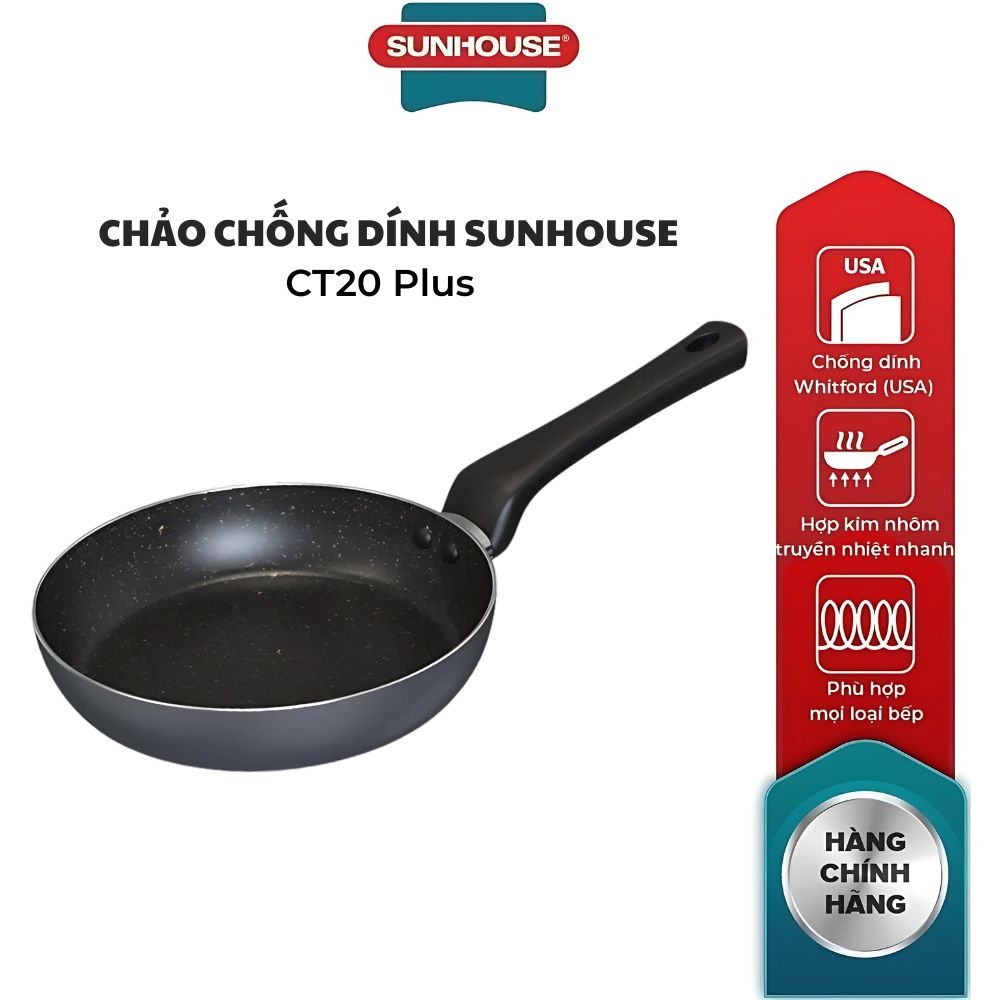 Chảo chống dính Sunhouse CT20 Plus