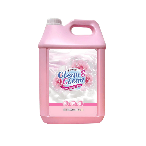 Nước giặt xả dưỡng vải Clean & Clean hương nước hoa can 10L