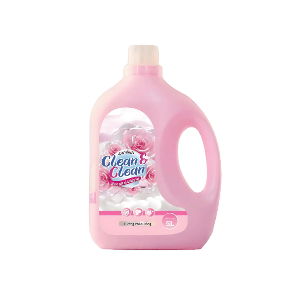 Nước giặt xả dưỡng vải Clean & Clean hương nước hoa can 5L