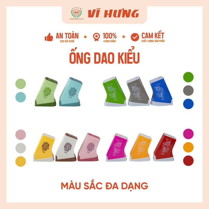 Ống nhựa đựng dao đũa muỗng kiểu 3609 VH