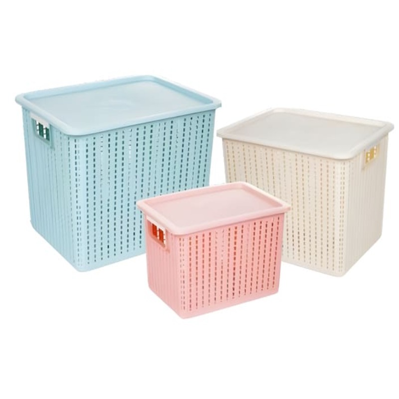Rổ nhựa Việt Nhật có nắp size nhỏ
