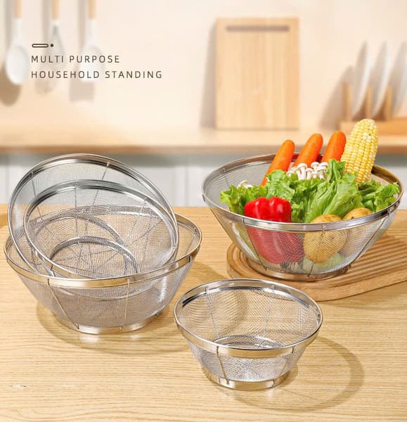 Rổ lưới inox đựng đồ tiện lợi chống gỉ size 22cm