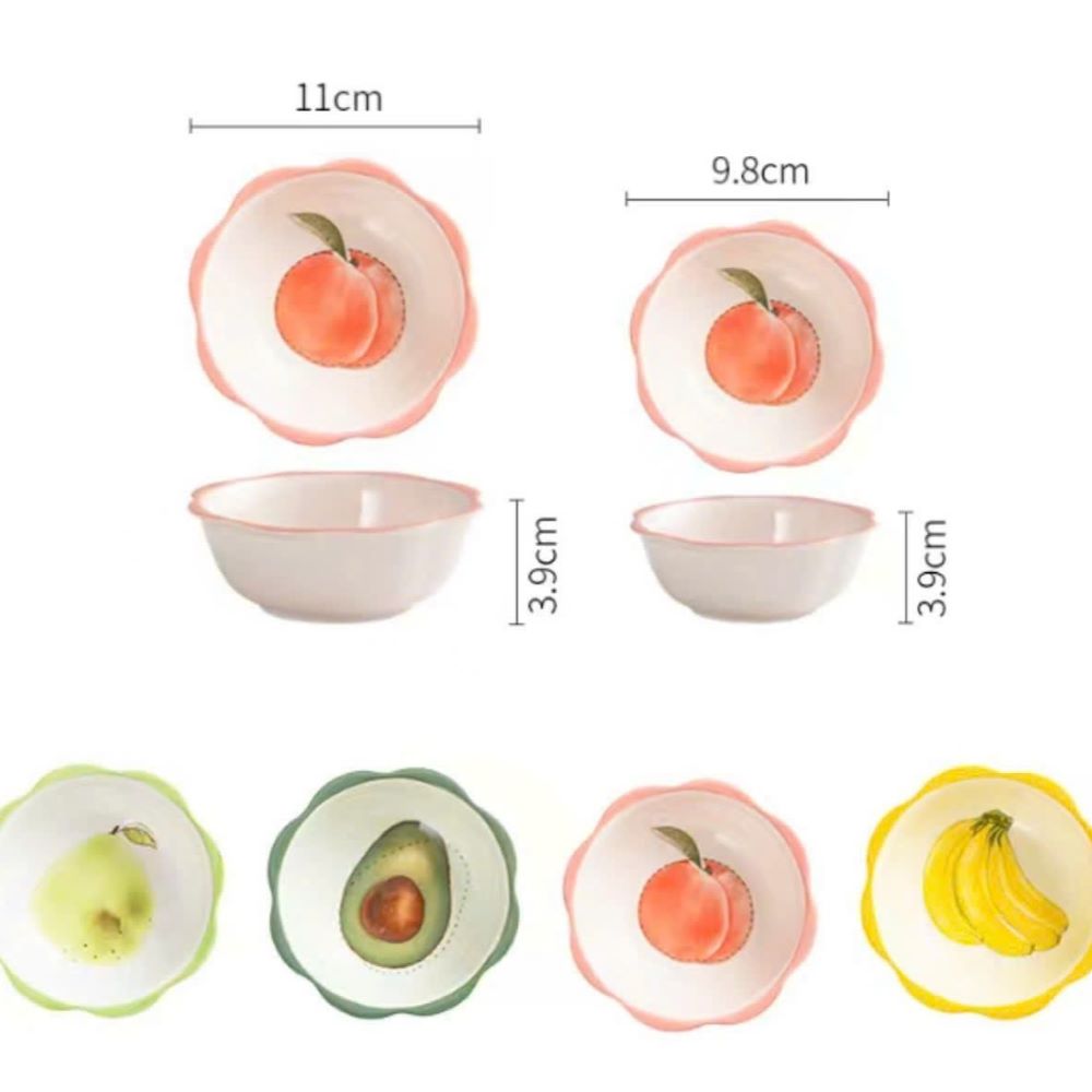 Set 15 chén chấm hình trái cây ngộ nghĩnh 11 x 3.9cm