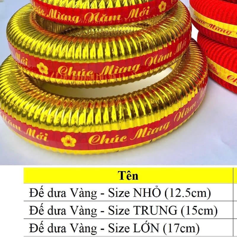 Set 3 đế lót chưng dưa ngày Tết size 12.5,15,17cm