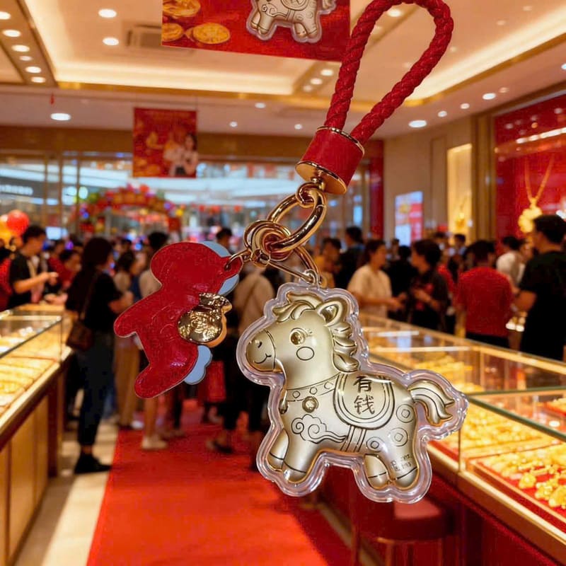 Set móc khoá ngựa kèm hộp mã đáo thành công