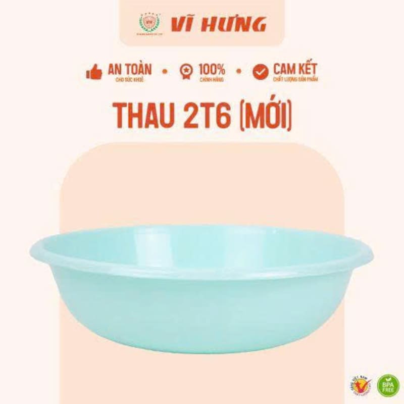 Thau nhựa tròn Sâu Vĩ Hưng 2T6 6616