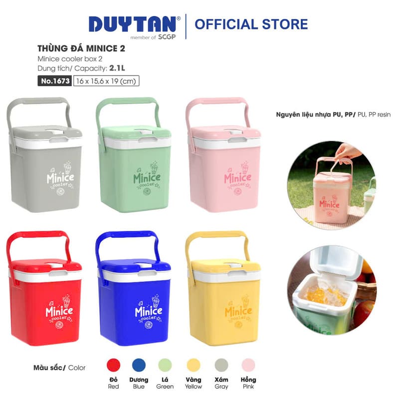 Thùng đá giữ nhiệt Duy Tân Minice 2.1L