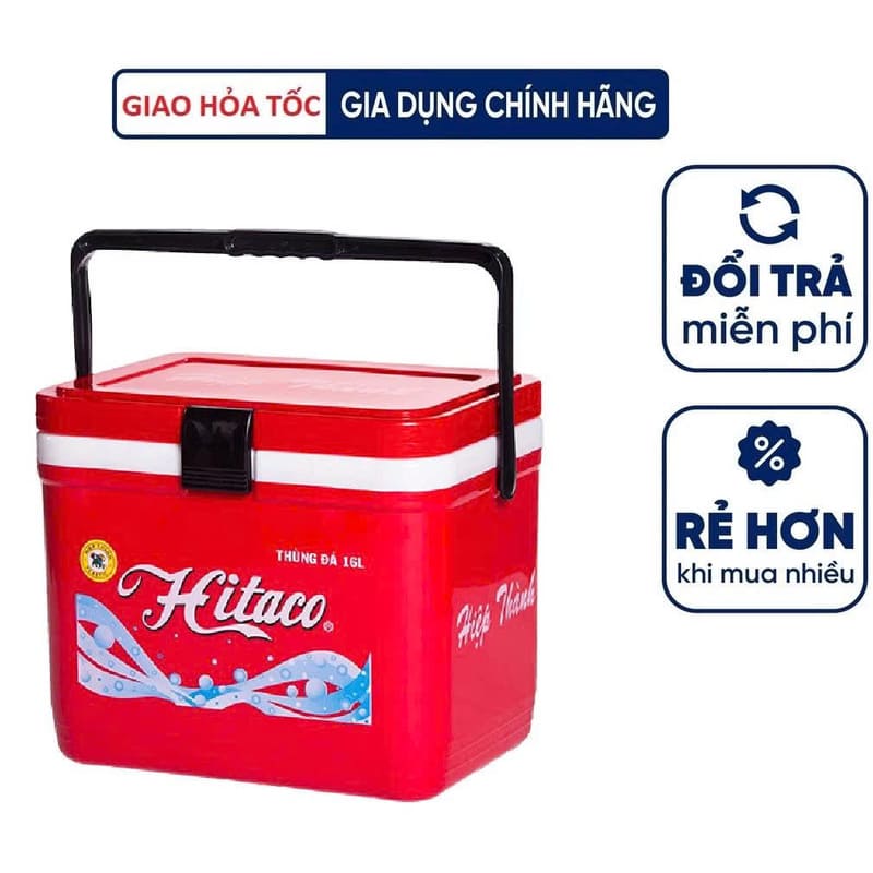 Thùng đá vuông nhựa Hiệp Thành Hitaco 16 Lít