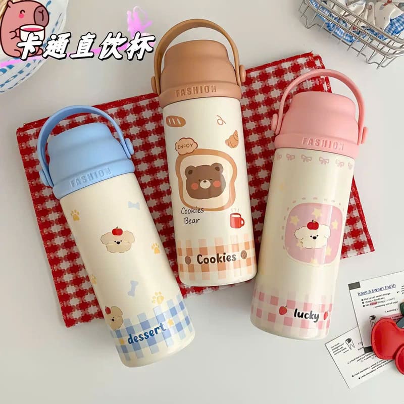 Bình giữ nhiệt Warm Cup nắp bật có quai xách 500ml BGN511