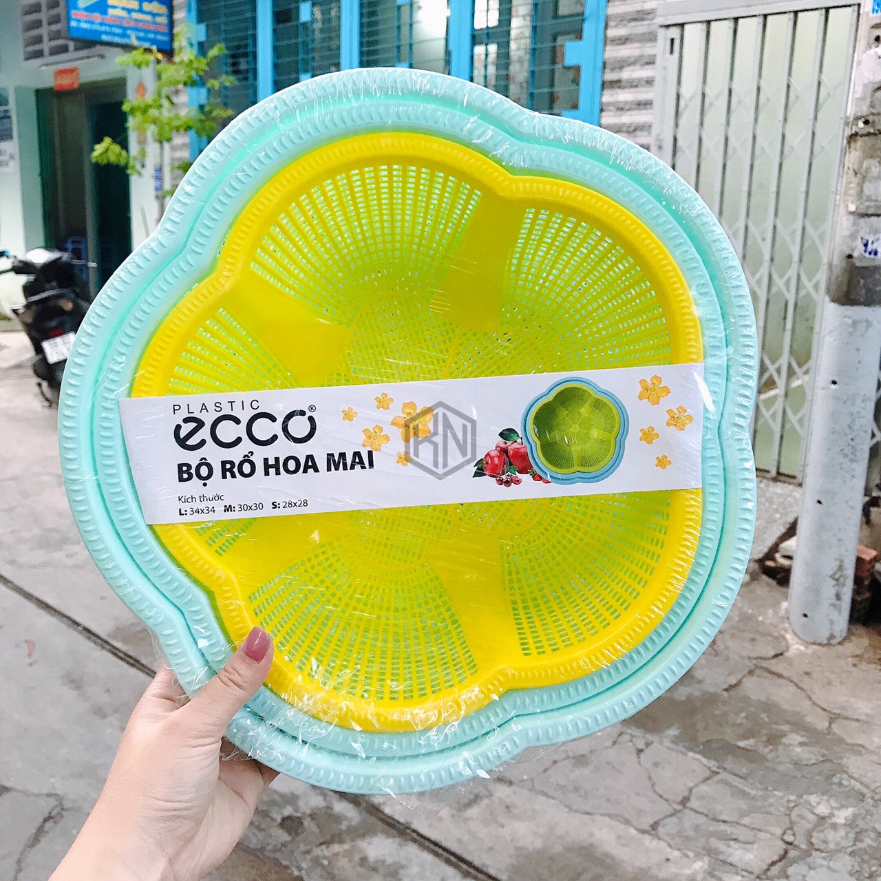 Bộ 3 rổ hoa mai Ecco tiện dụng