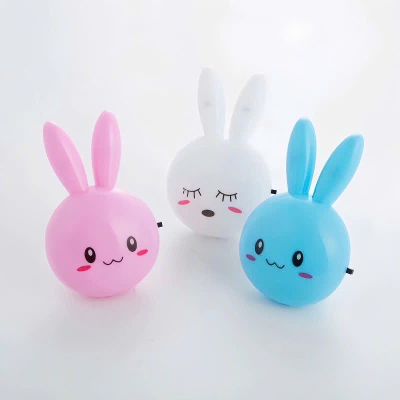 Đèn ngủ led đầu thỏ dễ thương