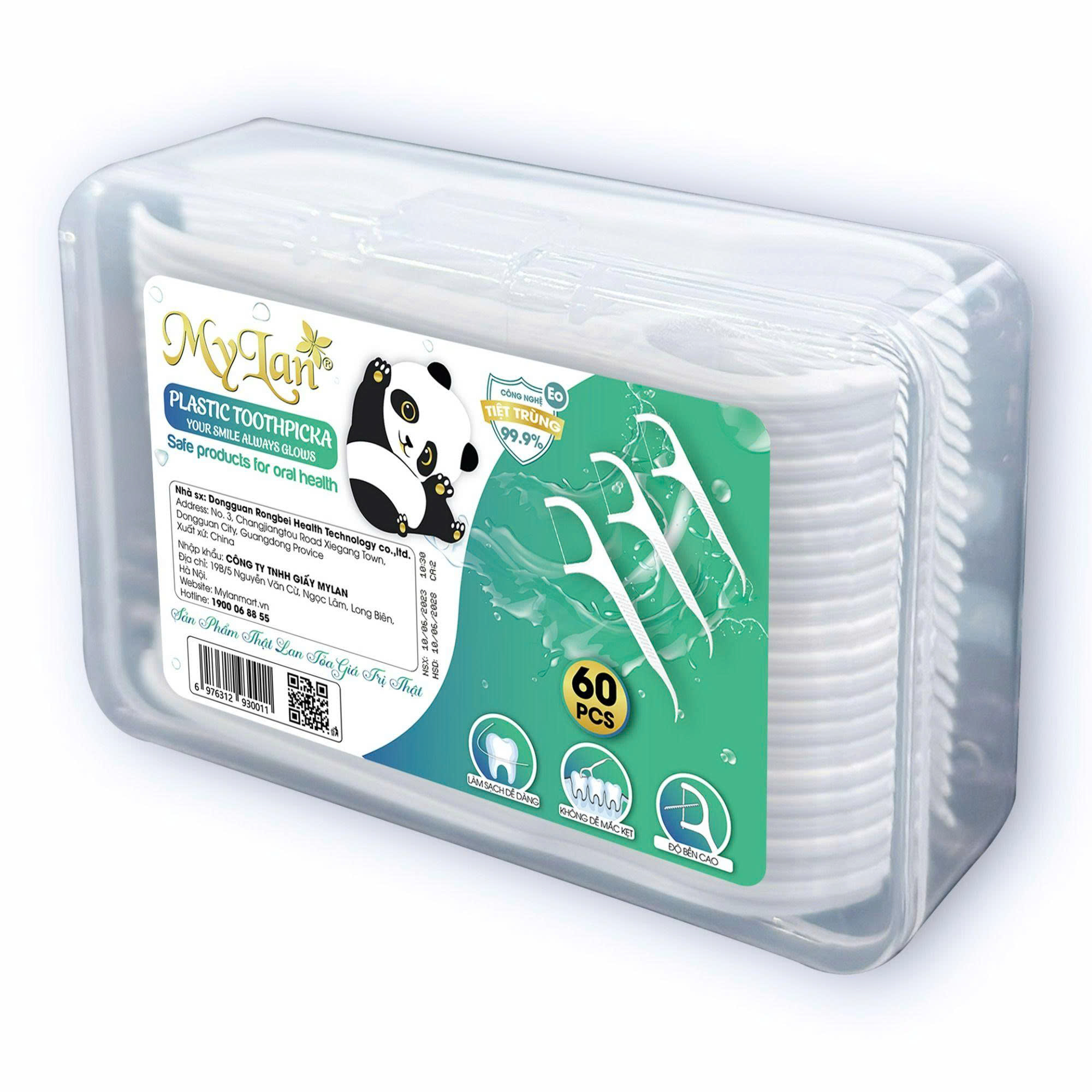 Hộp 60 cái tăm chỉ nha khoa MyLan