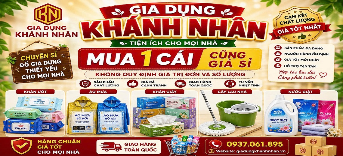 Gia Dụng Khánh Nhân - Tổng kho sỉ đồ gia dụng tiện ích