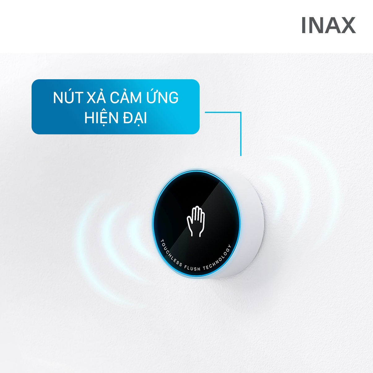 [New] Bồn cầu 2 khối INAX ACT-602VN xả nhấn Aqua Ceramic xả cảm ứng không chạm