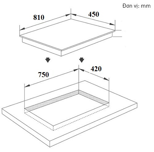 Bếp từ âm Canzy CZ 999DHI 3 vùng nấu